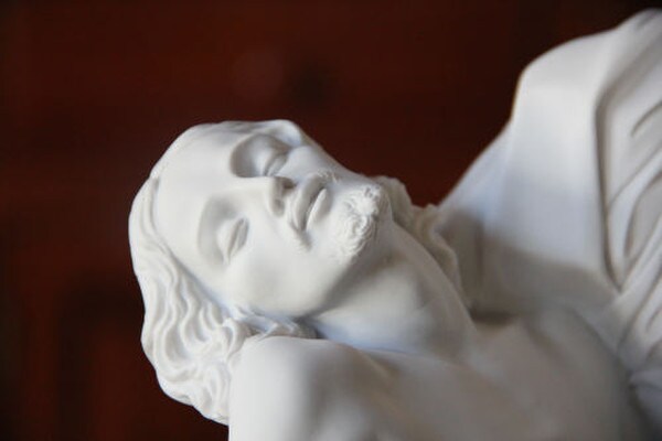 Marble Pieta Jesus Christ Close Up Statue Sculpture Michelangelo Face